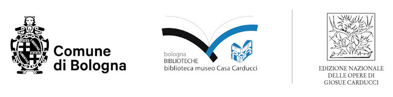 logo of biblioteca museo Casa Carducci (comune di Bologna) and logo of Edizione nazionale delle opere di Giosue Carducci